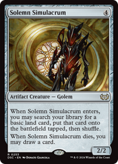 Solemn Simulacrum [Duskmourn: House of Horror Commander] | Card Merchant Takapuna