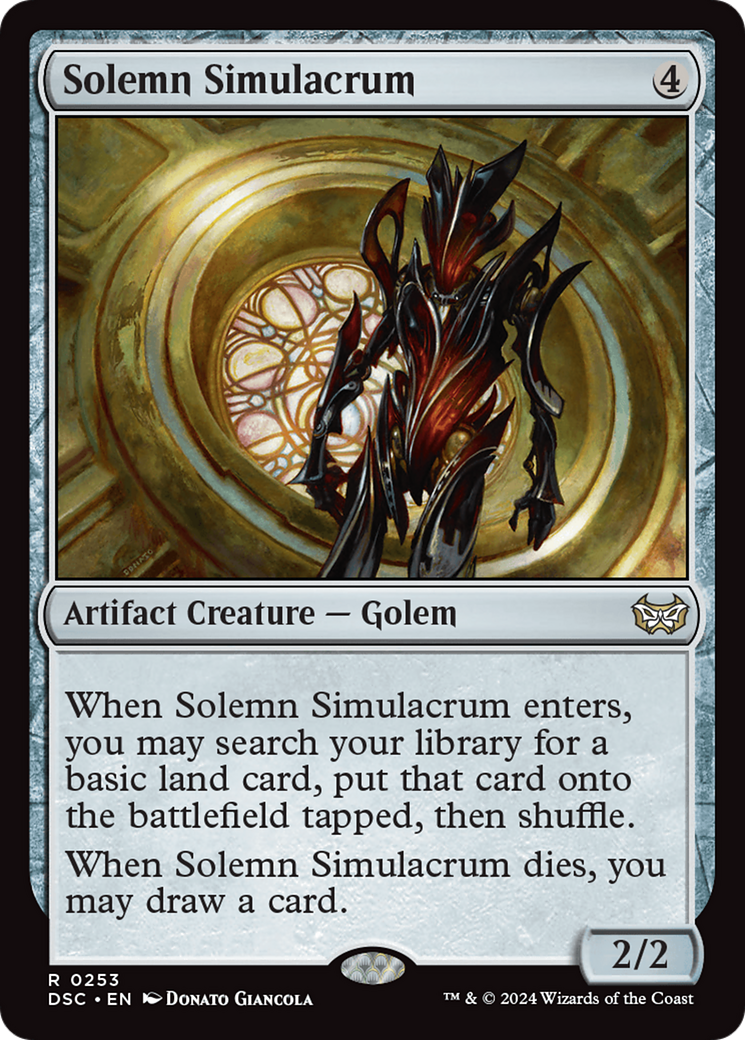 Solemn Simulacrum [Duskmourn: House of Horror Commander] | Card Merchant Takapuna