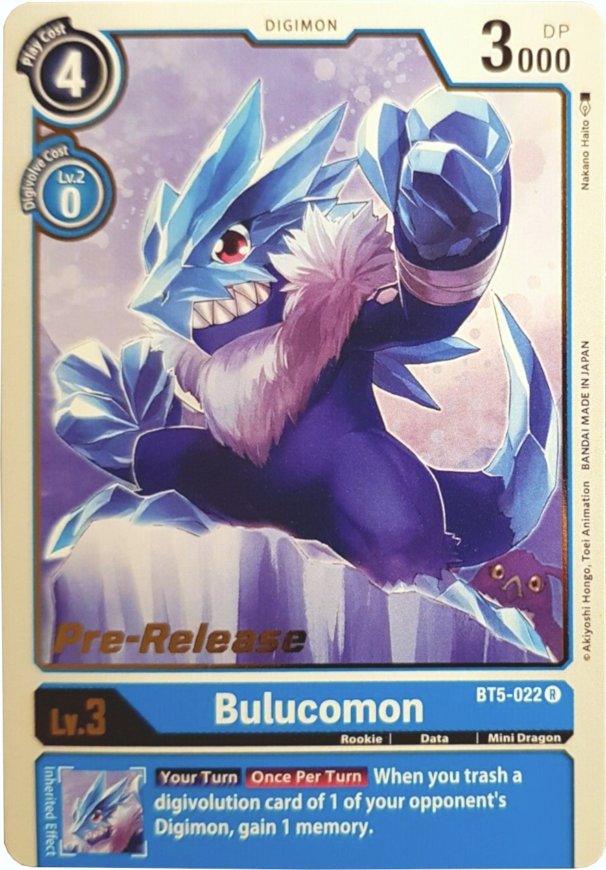 Bulucomon [BT5-022] [Battle of Omni Pre-Release Promos] | Card Merchant Takapuna