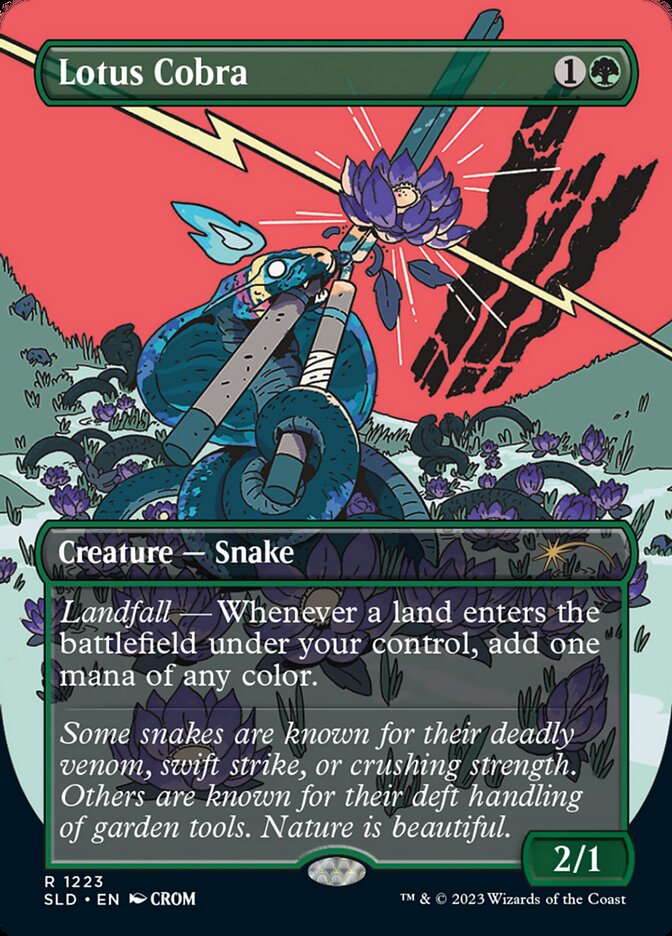 Lotus Cobra (Borderless) [Secret Lair Drop Series] | Card Merchant Takapuna