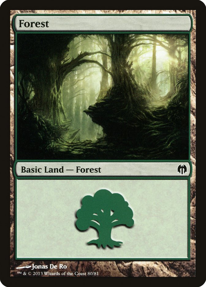 Forest (80) [Duel Decks: Heroes vs. Monsters] | Card Merchant Takapuna