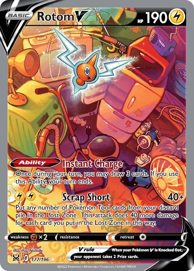 Rotom V (177/196) [Sword & Shield: Lost Origin] | Card Merchant Takapuna