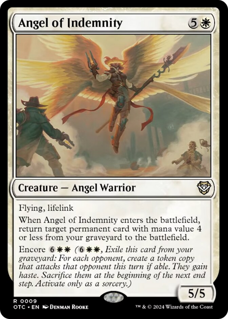 Angel of Indemnity [Outlaws of Thunder Junction Commander] | Card Merchant Takapuna