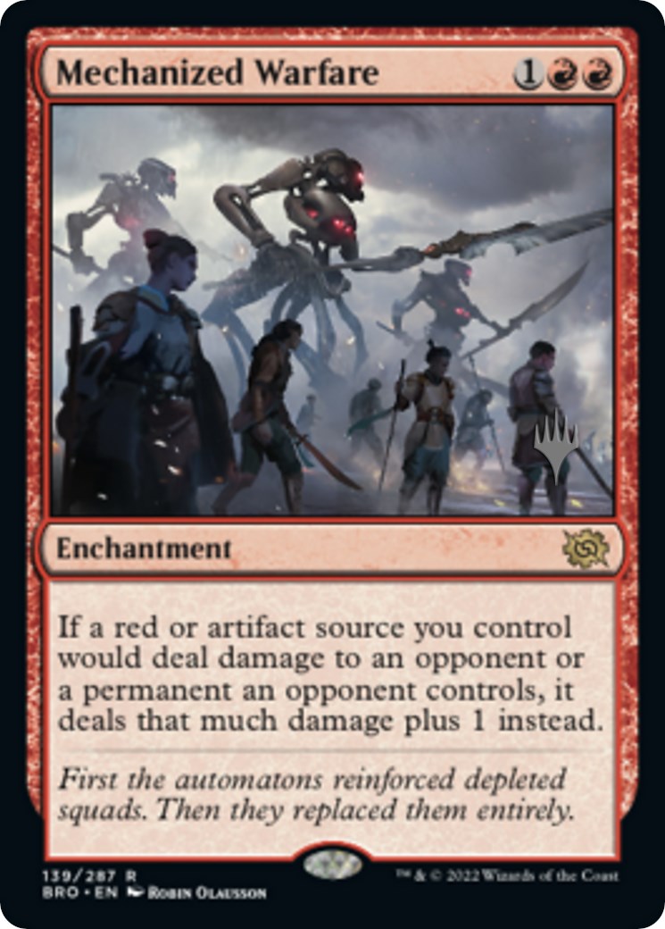 Mechanized Warfare (Promo Pack) [The Brothers' War Promos] | Card Merchant Takapuna