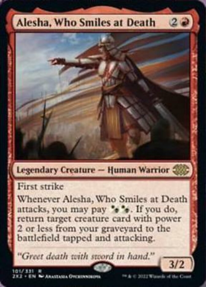 Alesha, Who Smiles at Death [Double Masters 2022] | Card Merchant Takapuna