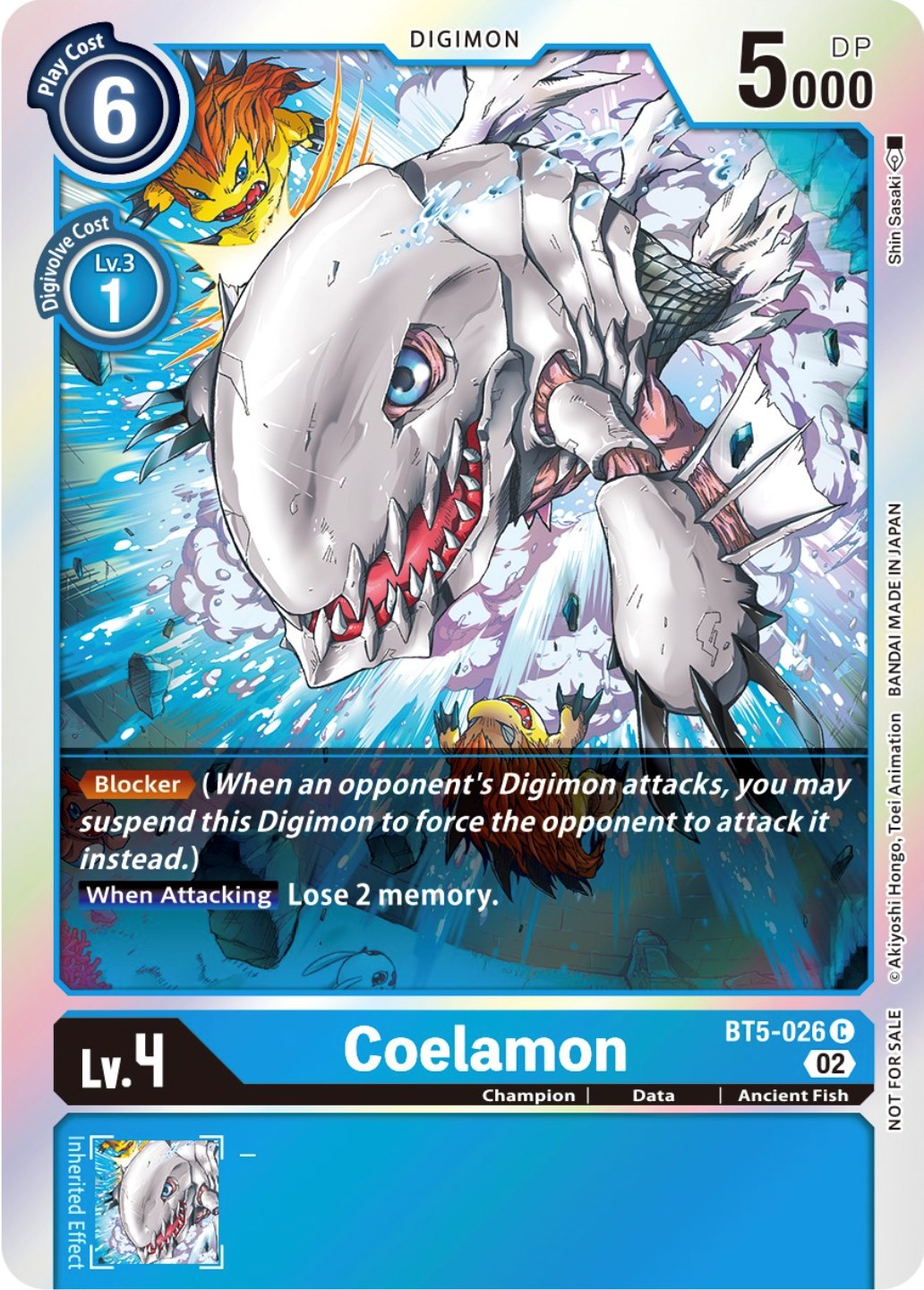 Coelamon [BT5-026] (Official Tournament Pack Vol. 7) [Battle of Omni Promos] | Card Merchant Takapuna