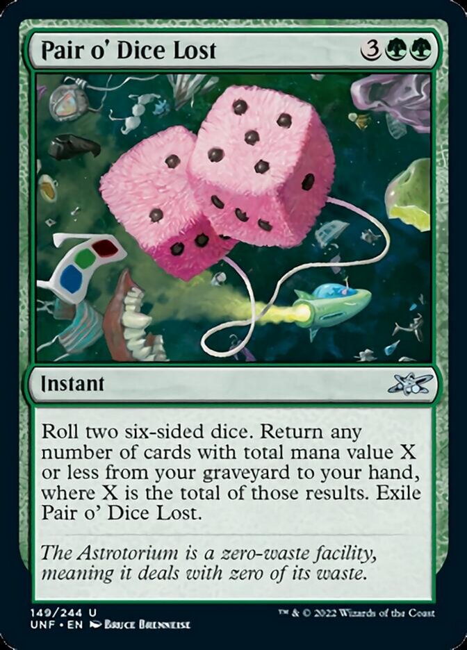 Pair o' Dice Lost [Unfinity] | Card Merchant Takapuna