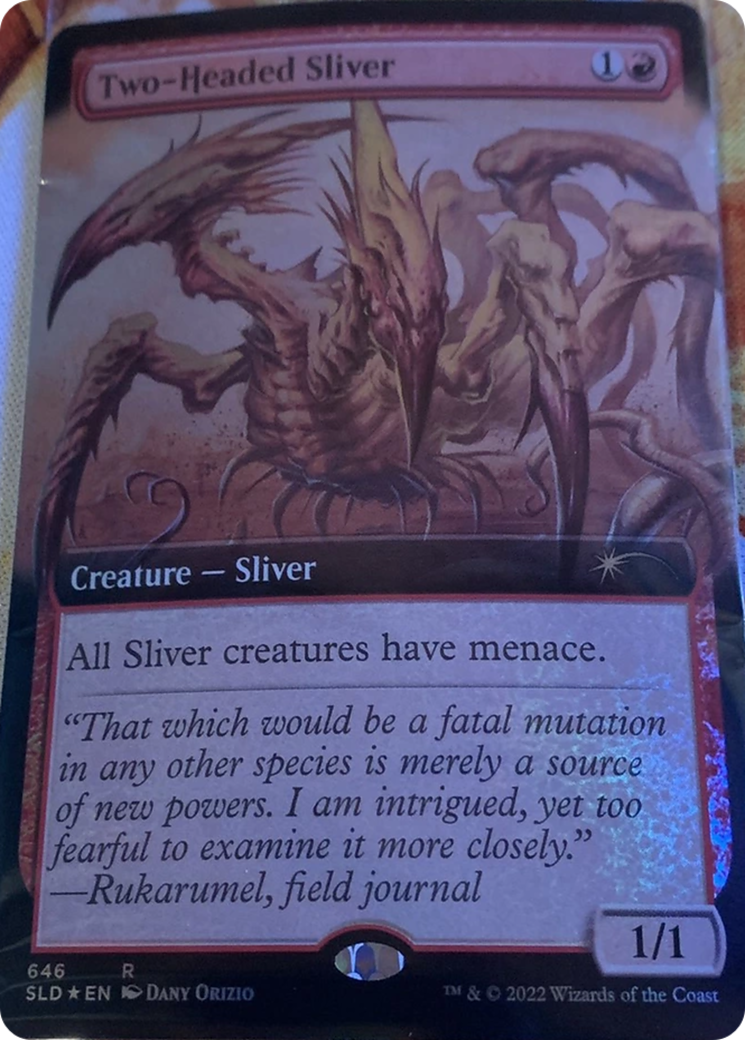 Two-Headed Sliver (Extended Art) [Secret Lair Drop Promos] | Card Merchant Takapuna