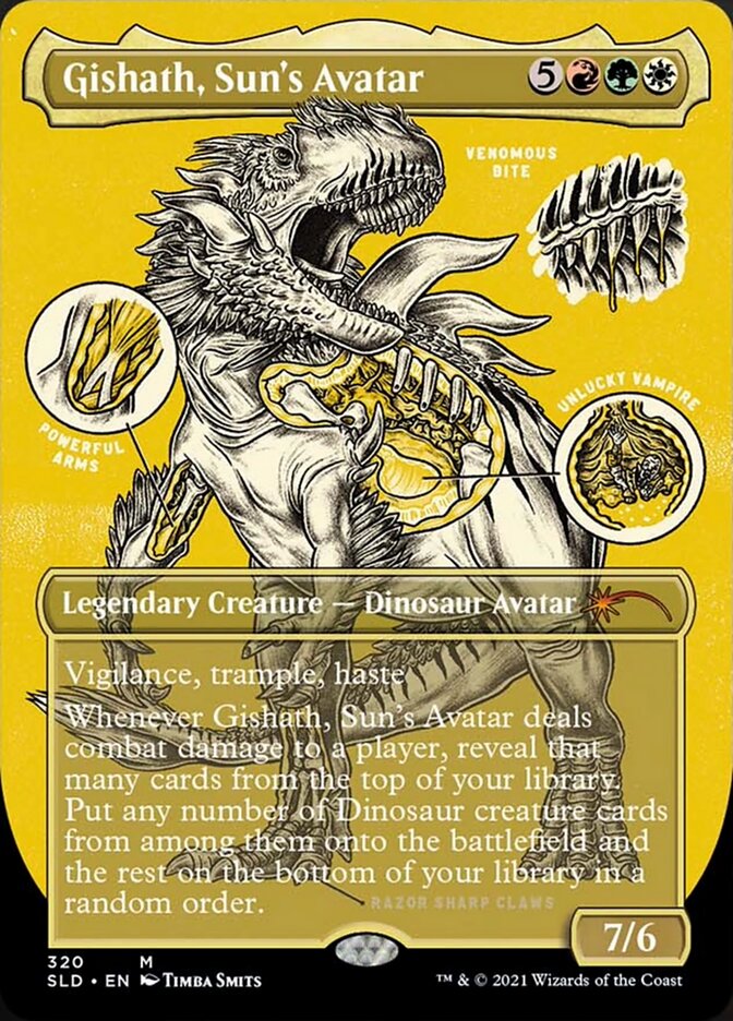 Gishath, Sun's Avatar (Borderless) [Secret Lair Drop Series] | Card Merchant Takapuna