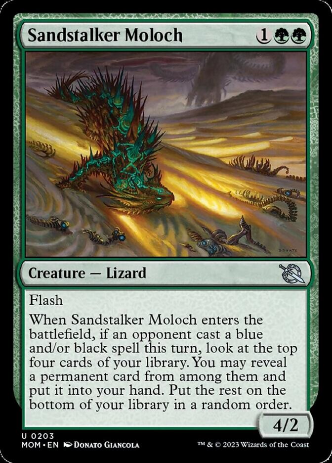 Sandstalker Moloch [March of the Machine] | Card Merchant Takapuna