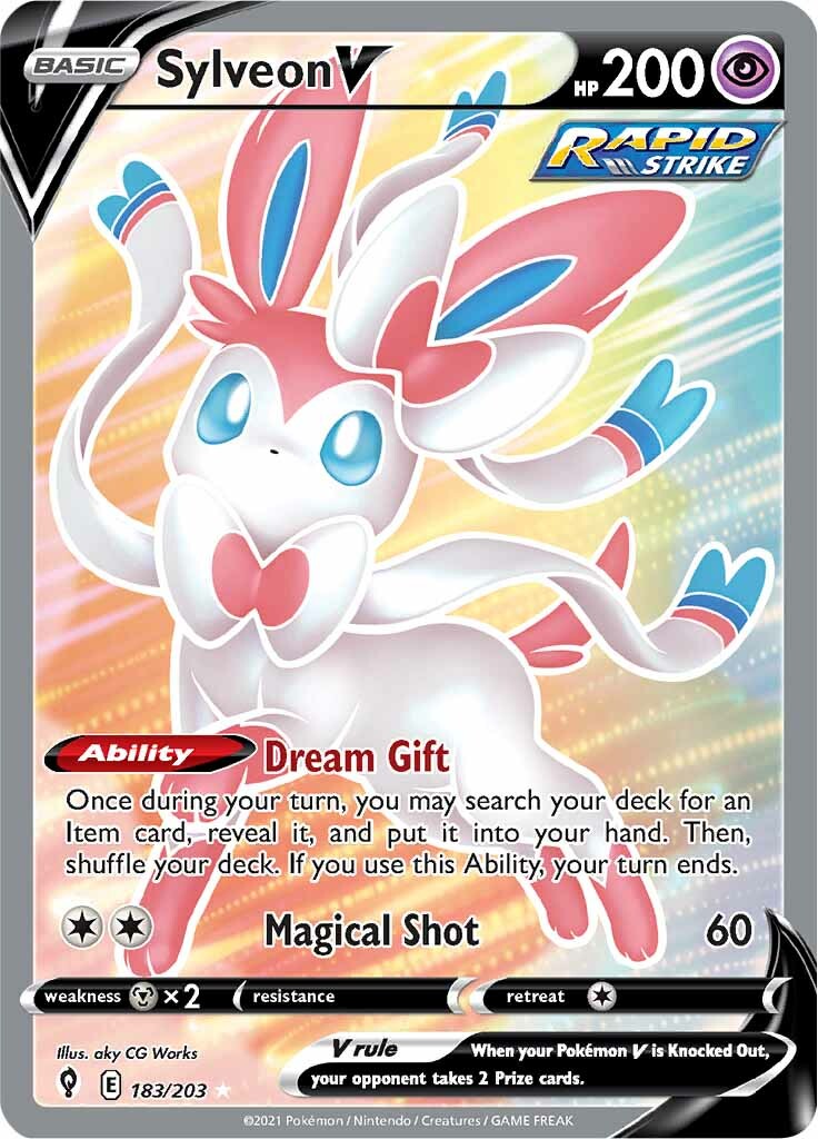 Sylveon V (183/203) [Sword & Shield: Evolving Skies] | Card Merchant Takapuna