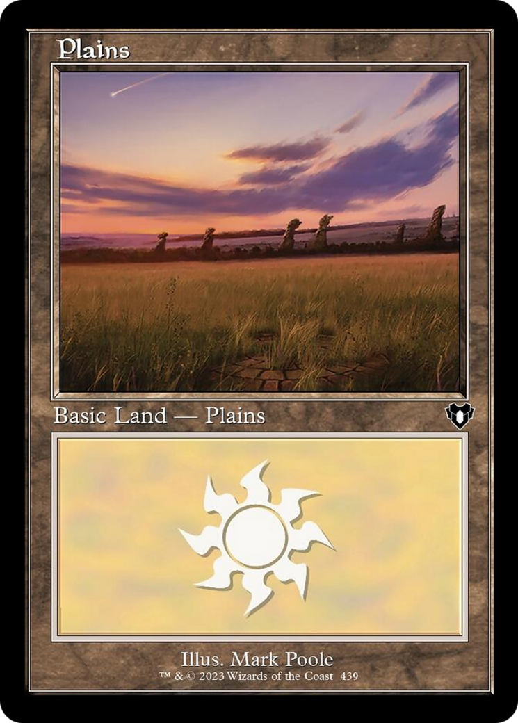 Plains (439) (Retro) [Commander Masters] | Card Merchant Takapuna