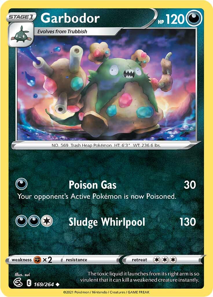 Garbodor (169/264) [Sword & Shield: Fusion Strike] | Card Merchant Takapuna