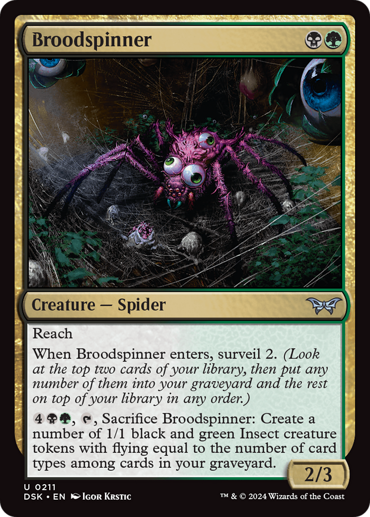 Broodspinner [Duskmourn: House of Horror] | Card Merchant Takapuna