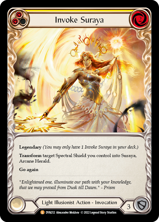 Invoke Suraya // Suraya, Archangel of Knowledge [DYN212] (Dynasty)  Rainbow Foil | Card Merchant Takapuna