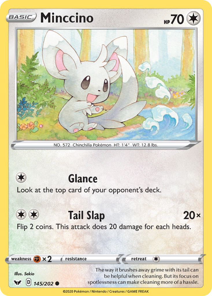 Minccino (145/202) [Sword & Shield: Base Set] | Card Merchant Takapuna