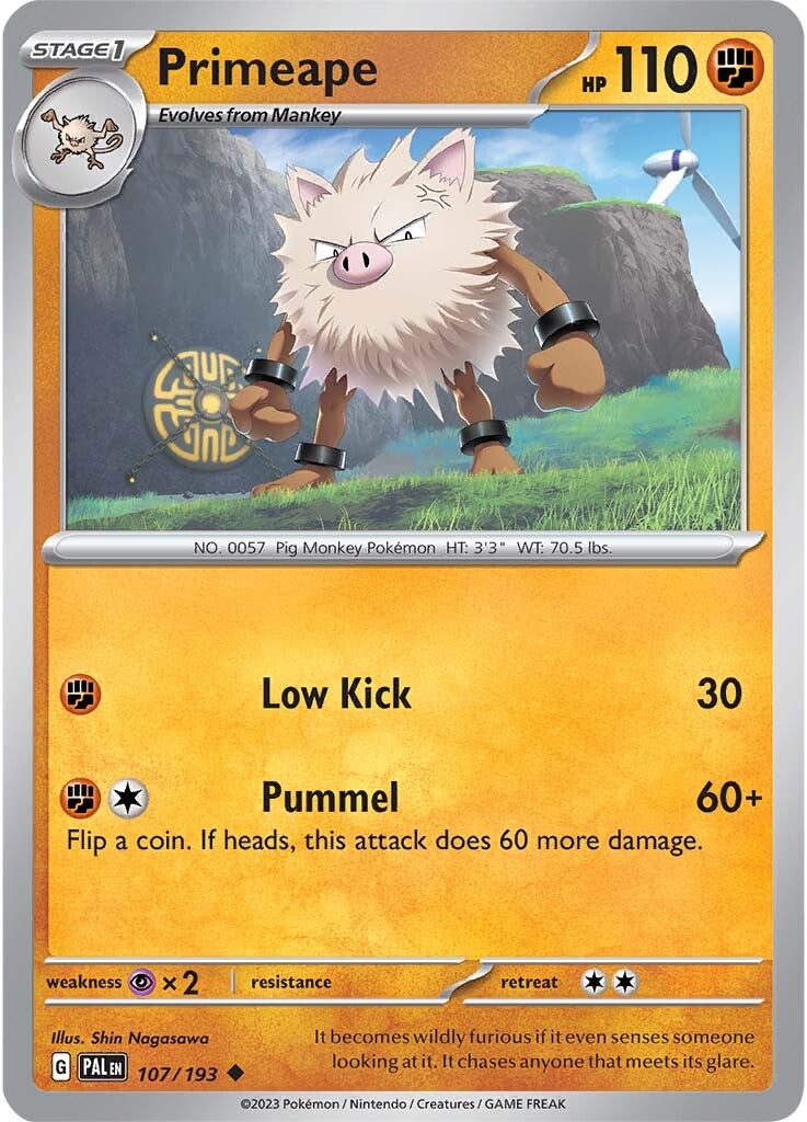 Primeape (107/193) [Scarlet & Violet: Paldea Evolved] | Card Merchant Takapuna