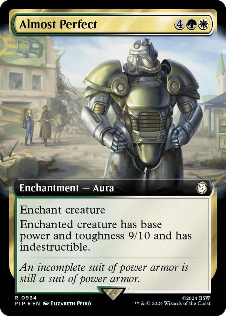 Almost Perfect (Extended Art) (Surge Foil) [Fallout] | Card Merchant Takapuna