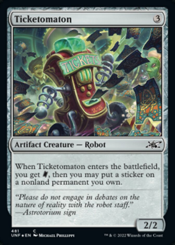 Ticketomaton (Galaxy Foil) [Unfinity] | Card Merchant Takapuna