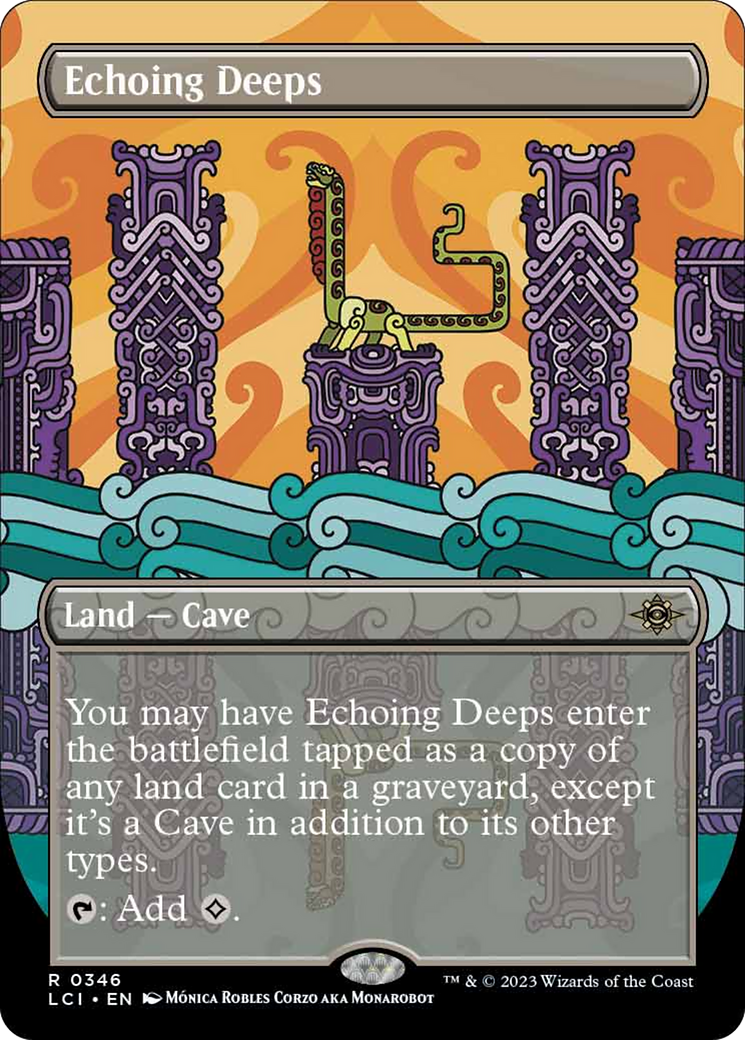 Echoing Deeps (Borderless) [The Lost Caverns of Ixalan] | Card Merchant Takapuna