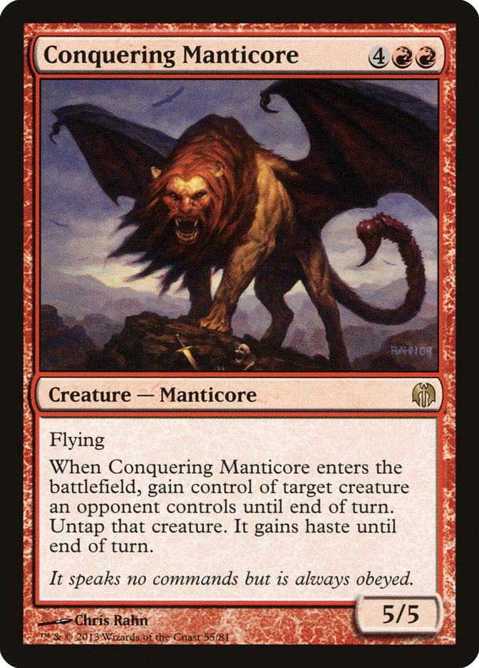 Conquering Manticore [Duel Decks: Heroes vs. Monsters] | Card Merchant Takapuna