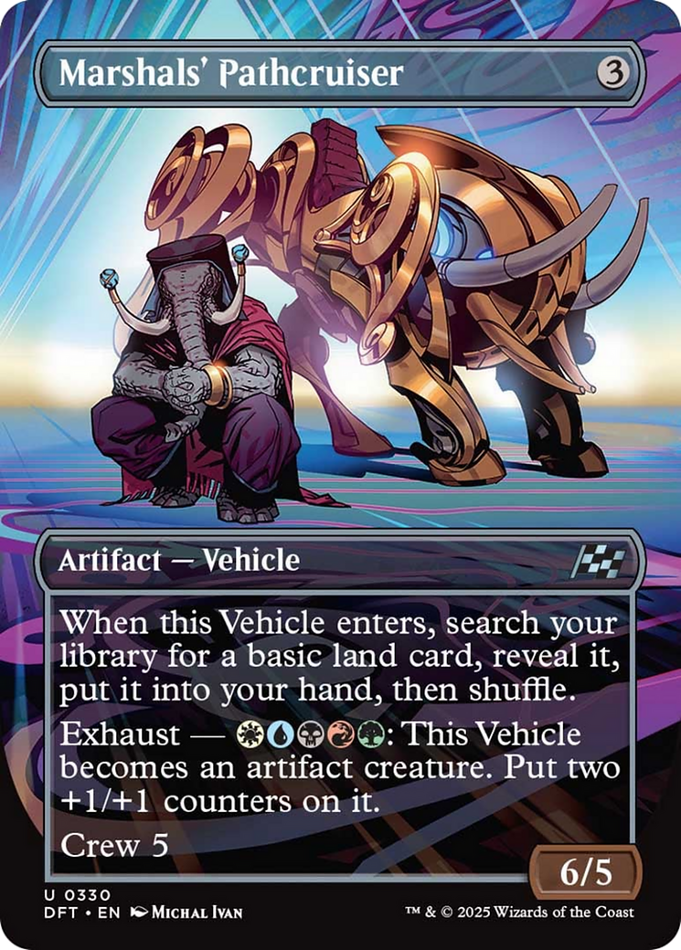 Marshals' Pathcruiser (Borderless) [Aetherdrift] | Card Merchant Takapuna