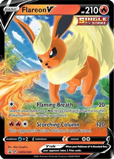 Flareon V (SWSH149) [Sword & Shield: Black Star Promos] | Card Merchant Takapuna