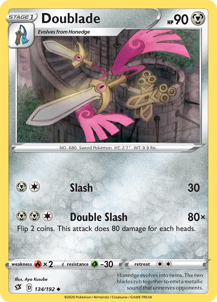 Doublade (134/192) [Sword & Shield: Rebel Clash] | Card Merchant Takapuna