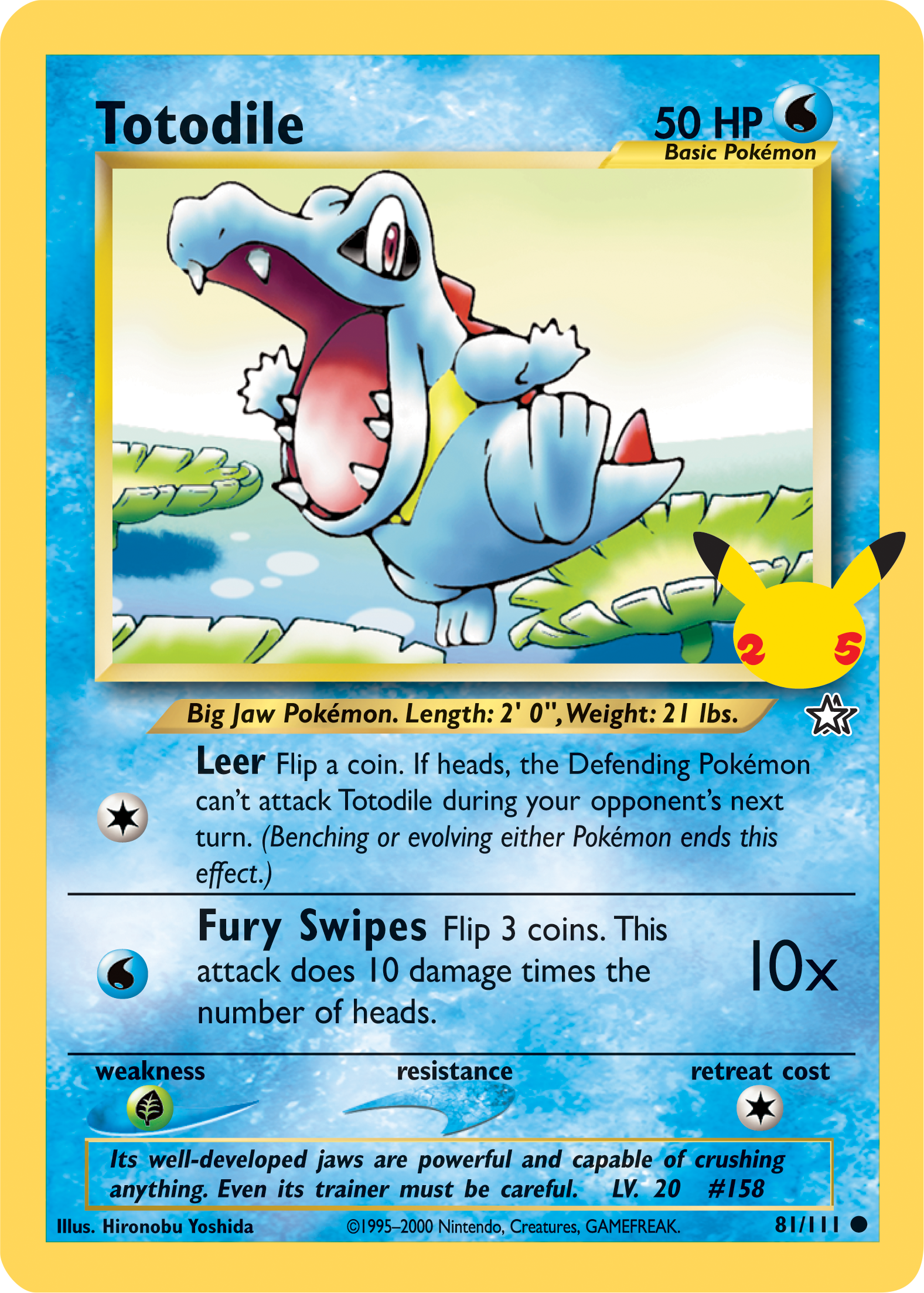 Totodile (81/111) (Jumbo Card) [First Partner Pack] | Card Merchant Takapuna