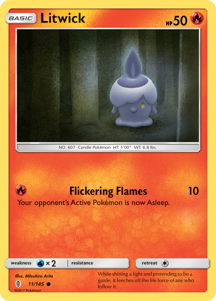 Litwick (11/145) [Sun & Moon: Guardians Rising] | Card Merchant Takapuna