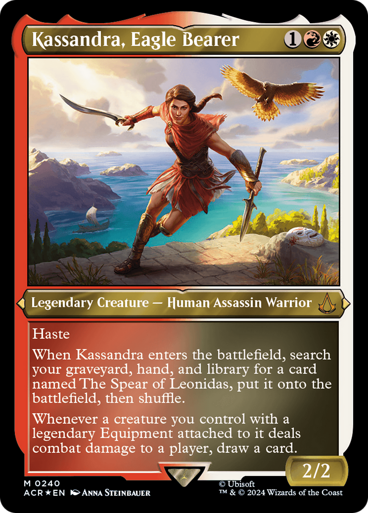 Kassandra, Eagle Bearer (Foil Etched) [Assassin's Creed] | Card Merchant Takapuna