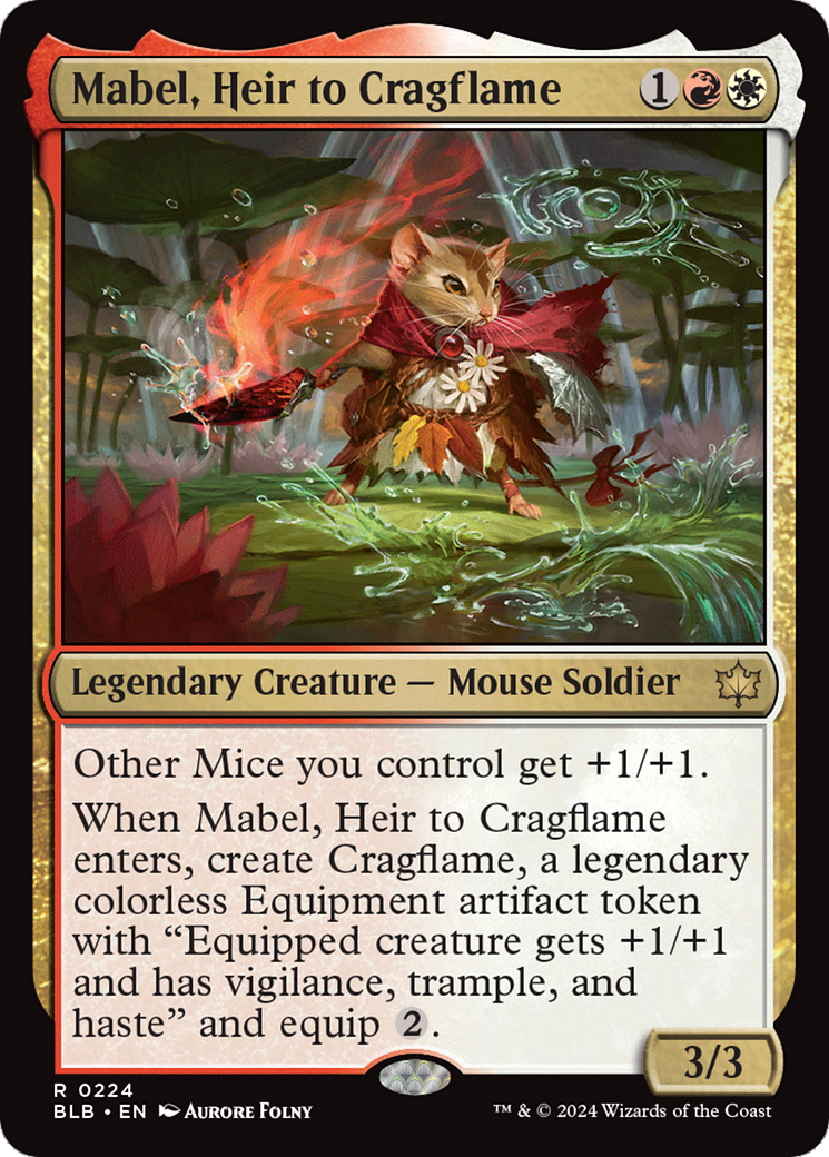 Mabel, Heir to Cragflame [Bloomburrow] | Card Merchant Takapuna