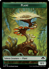 Ape (Ripple Foil) // Plant Double-Sided Token [Modern Horizons 3 Commander Tokens] | Card Merchant Takapuna