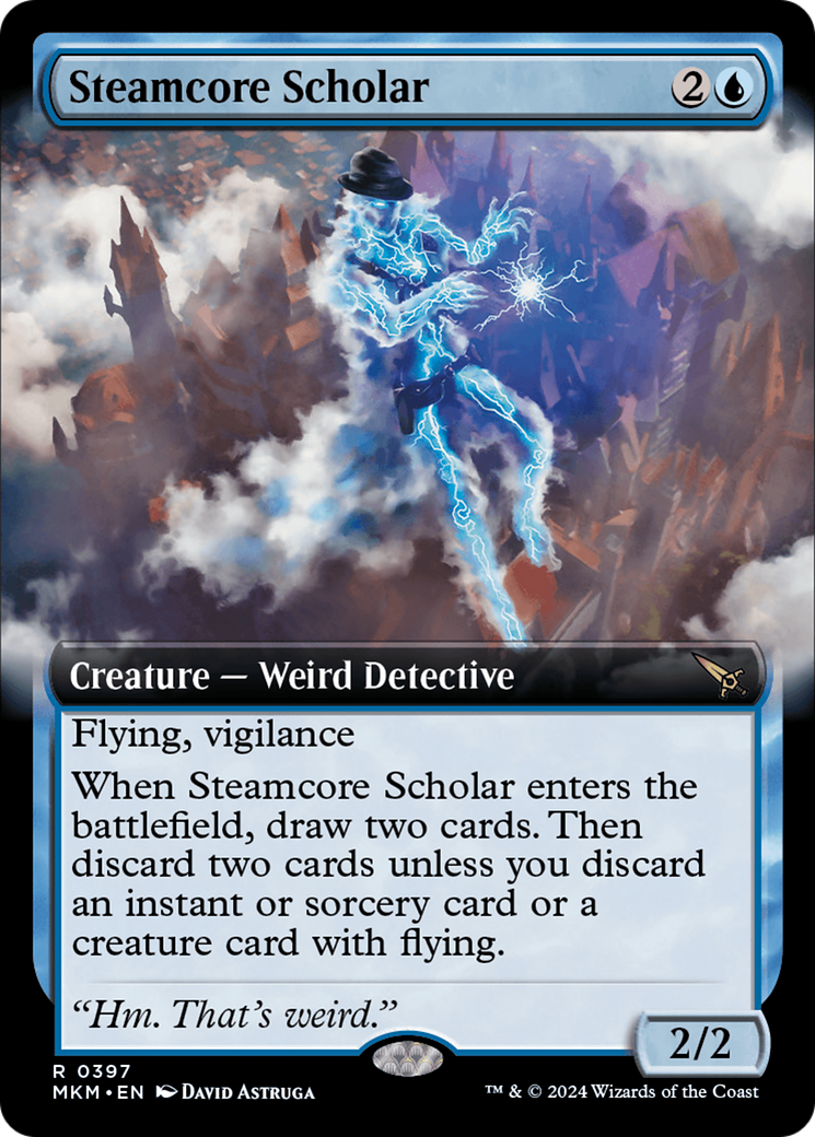 Steamcore Scholar (Extended Art) [Murders at Karlov Manor] | Card Merchant Takapuna