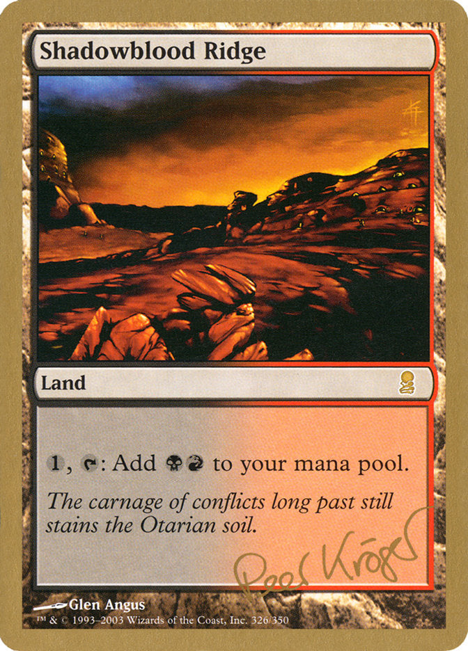 Shadowblood Ridge (Peer Kroger) [World Championship Decks 2003] | Card Merchant Takapuna