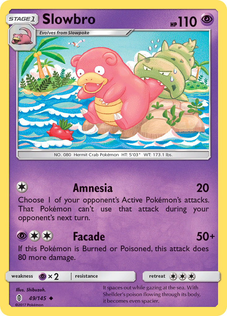 Slowbro (49/145) [Sun & Moon: Guardians Rising] | Card Merchant Takapuna