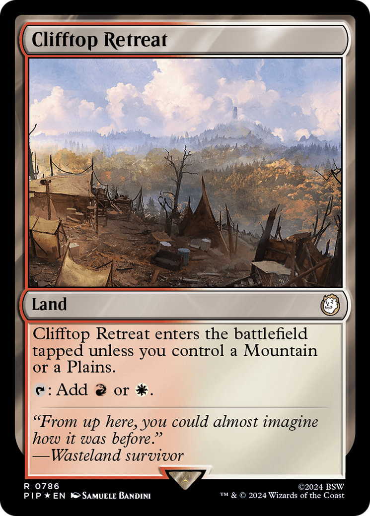 Clifftop Retreat (Surge Foil) [Fallout] | Card Merchant Takapuna