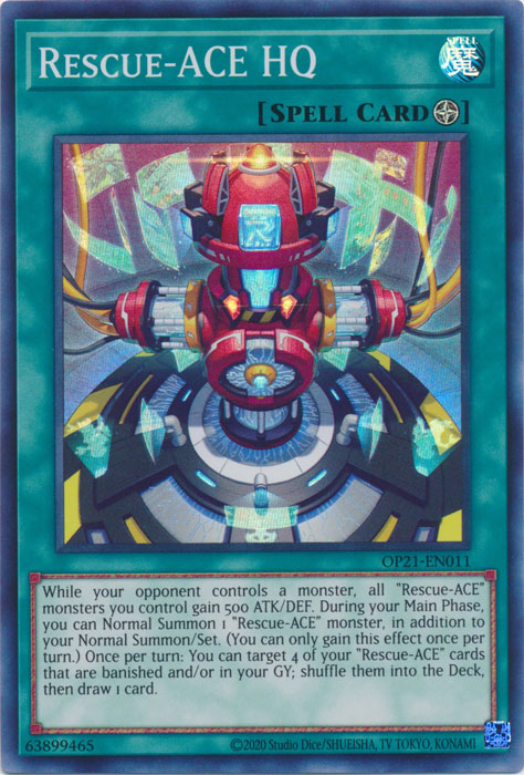 Rescue-ACE HQ [OP21-EN011] Super Rare | Card Merchant Takapuna