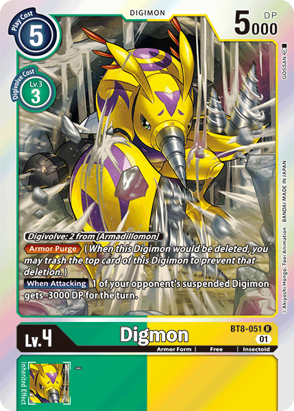 Digmon [BT8-051] [New Awakening] | Card Merchant Takapuna