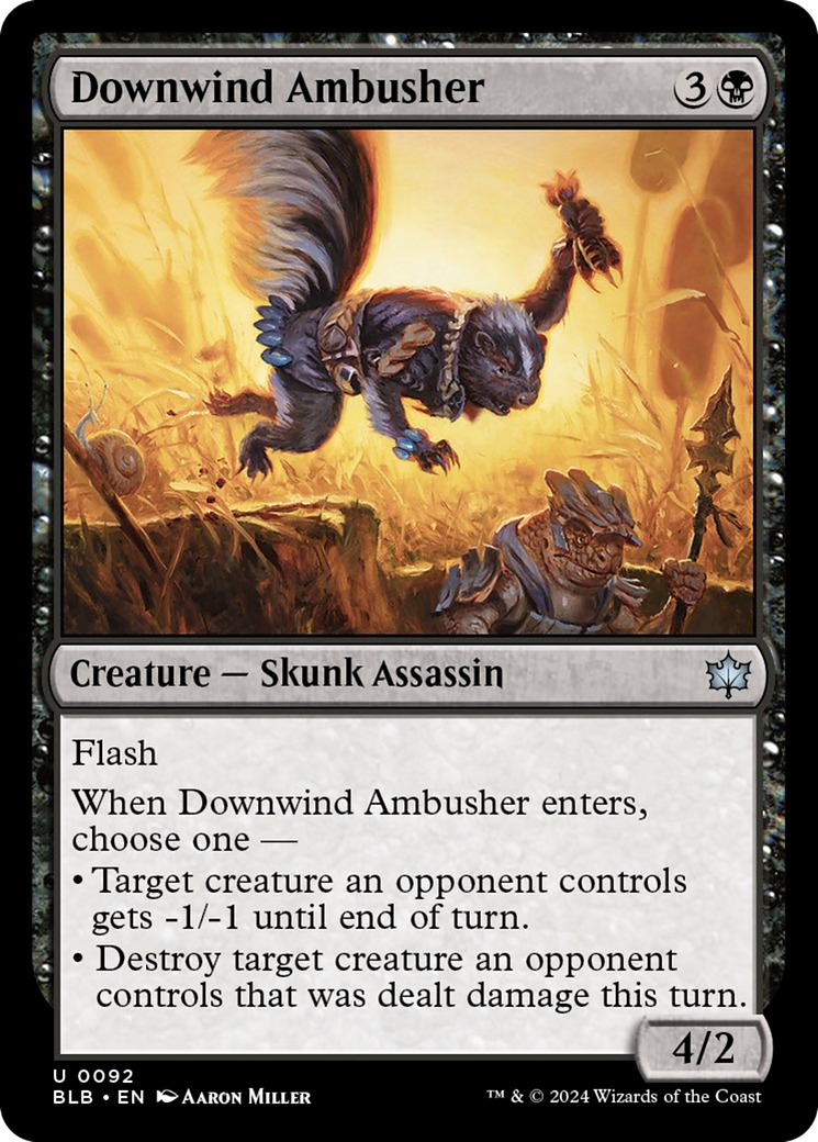 Downwind Ambusher [Bloomburrow] | Card Merchant Takapuna