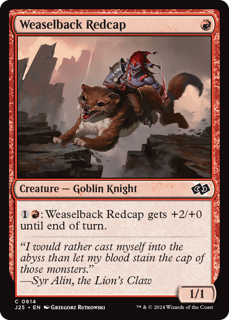 Weaselback Redcap [Foundations Jumpstart] | Card Merchant Takapuna