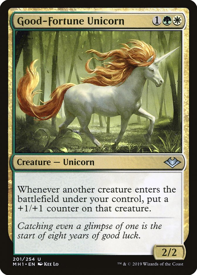 Good-Fortune Unicorn [Modern Horizons] | Card Merchant Takapuna