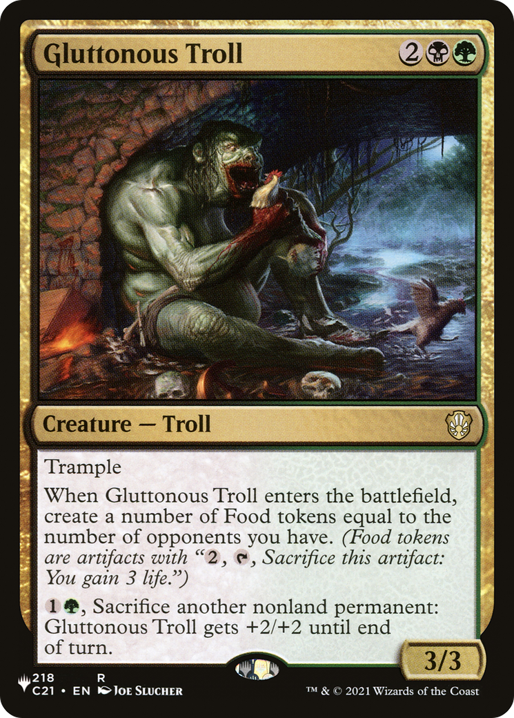 Gluttonous Troll [The List] | Card Merchant Takapuna