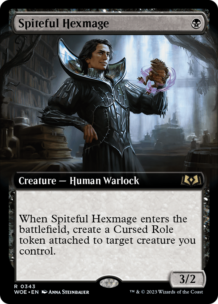 Spiteful Hexmage (Extended Art) [Wilds of Eldraine] | Card Merchant Takapuna