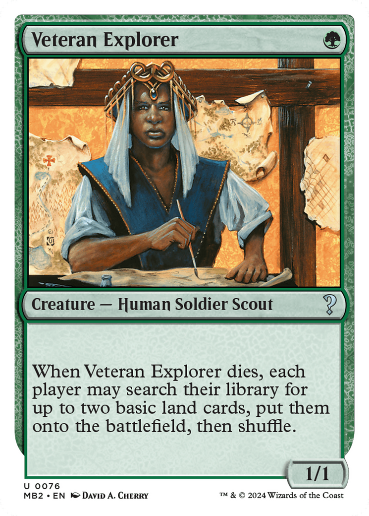 Veteran Explorer (White Border) [Mystery Booster 2] | Card Merchant Takapuna