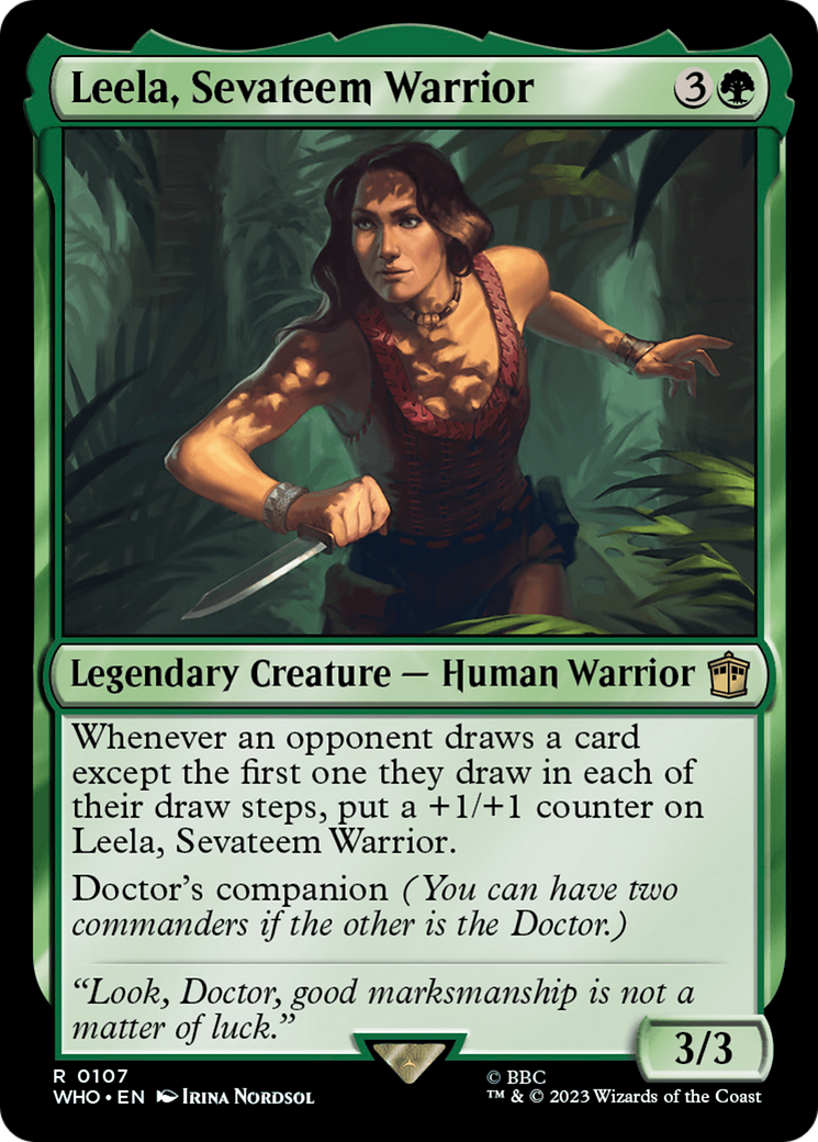 Leela, Sevateem Warrior [Doctor Who] | Card Merchant Takapuna