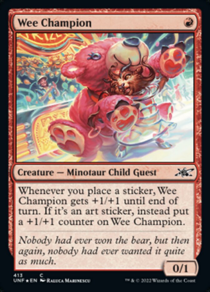 Wee Champion (Galaxy Foil) [Unfinity] | Card Merchant Takapuna