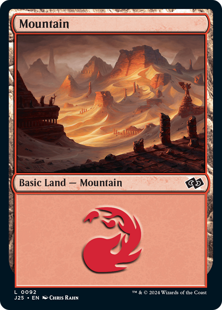 Mountain (92) [Foundations Jumpstart] | Card Merchant Takapuna