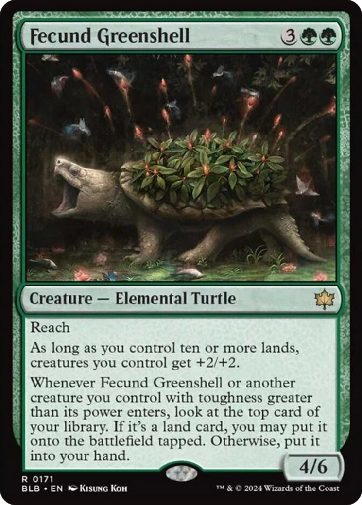 Fecund Greenshell [Bloomburrow] | Card Merchant Takapuna