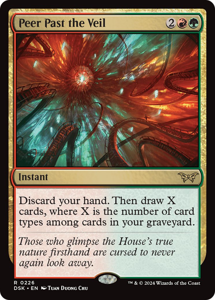 Peer Past the Veil [Duskmourn: House of Horror] | Card Merchant Takapuna